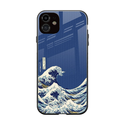 Waves back phone cover | glass case for iphone 12