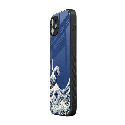 Waves iphone 12 mobile cover | shockproof glass phone case