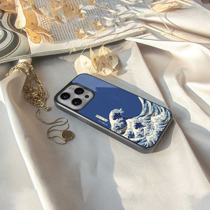 Waves Phone Case for Iphone 16 | Glass Case