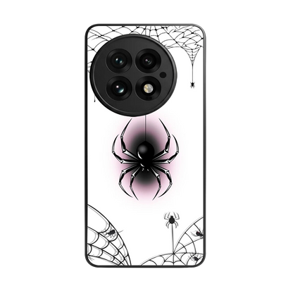 Webbed Wonder back phone cover | glass case for oneplus 13