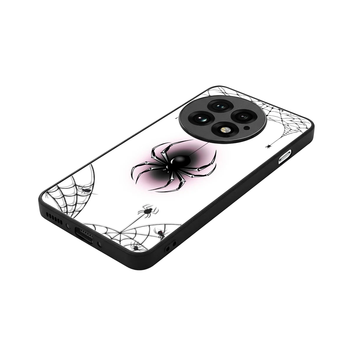 Webbed Wonder stylish phone case for oneplus 13 | glossy glass and slim fit
