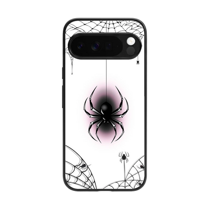 Webbed Wonder back phone cover | glass case for google pixel 10 pro xl