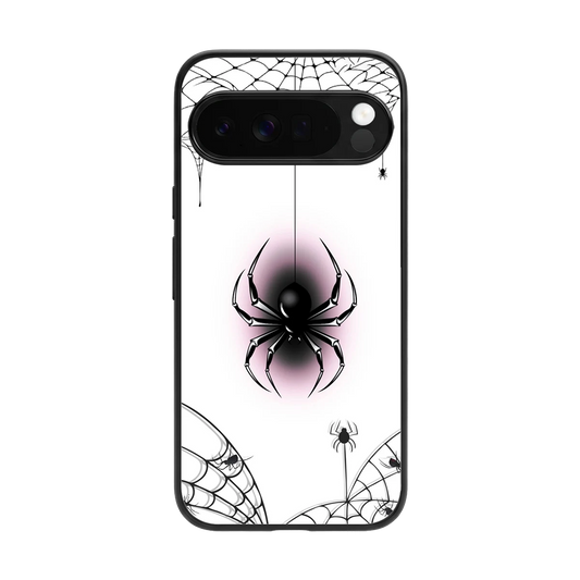 Webbed Wonder back phone cover | glass case for google pixel 10 pro xl