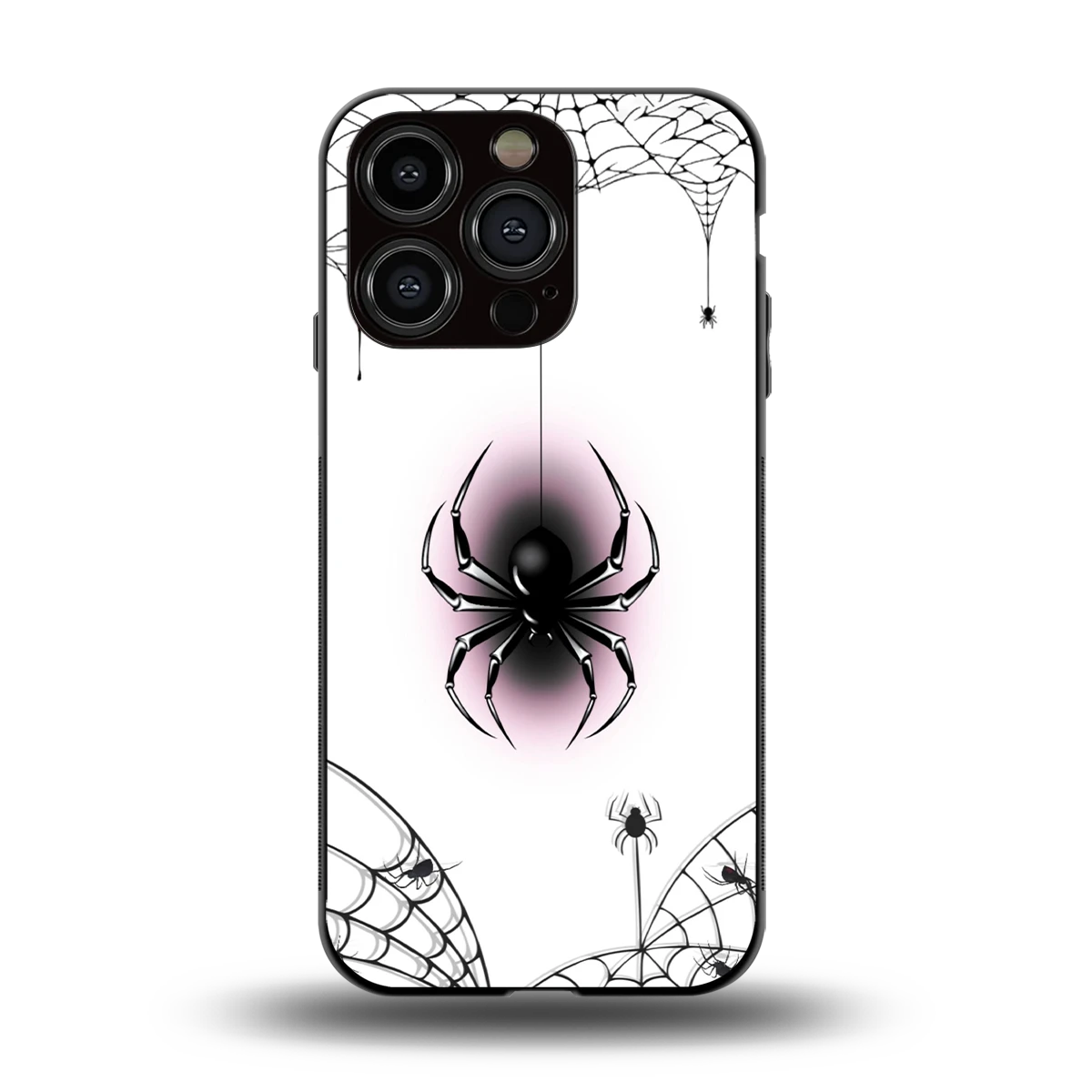 Webbed Wonder back phone cover | glass case for iphone 13 pro