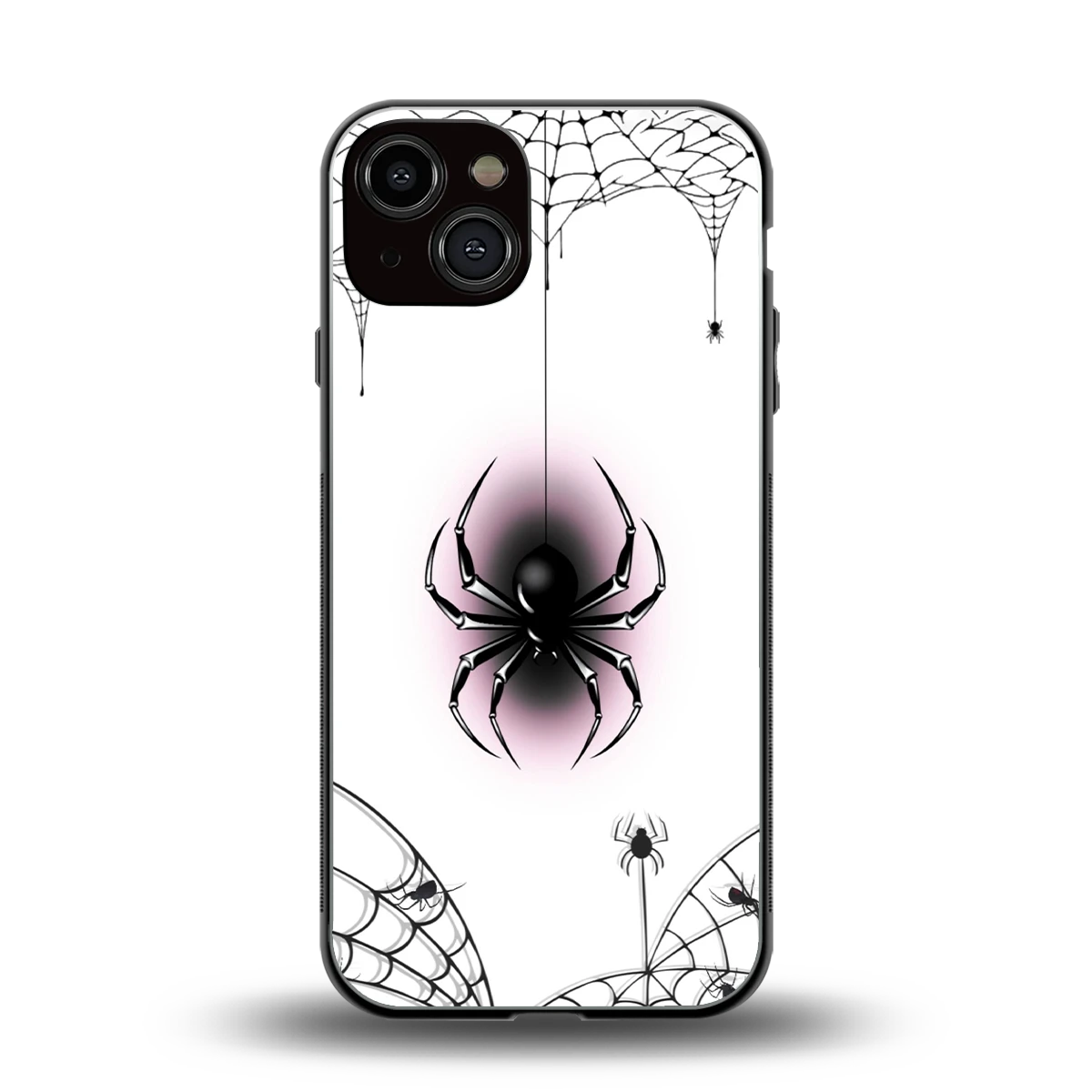 Webbed Wonder back phone cover | glass case for iphone 13