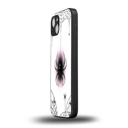 Webbed Wonder iphone 14 plus mobile cover | shockproof glass phone case