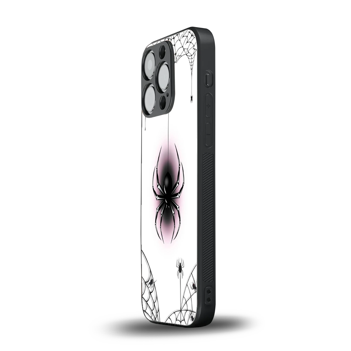 Webbed Wonder iphone 15 pro mobile cover | shockproof glass phone case