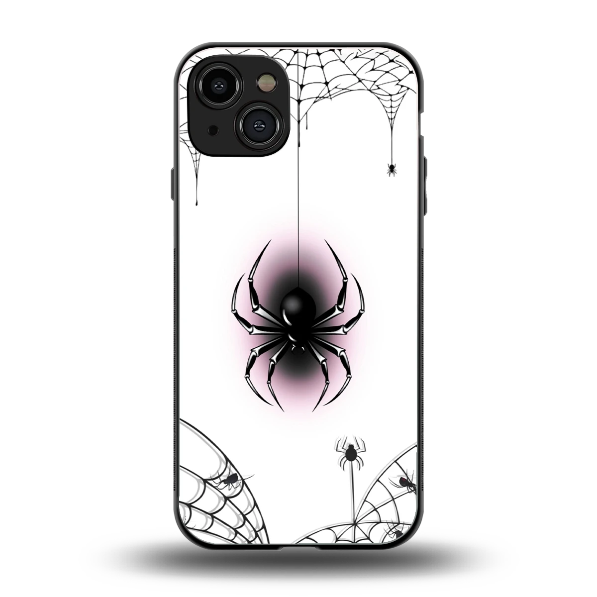 Webbed Wonder back phone cover | glass case for iphone 15