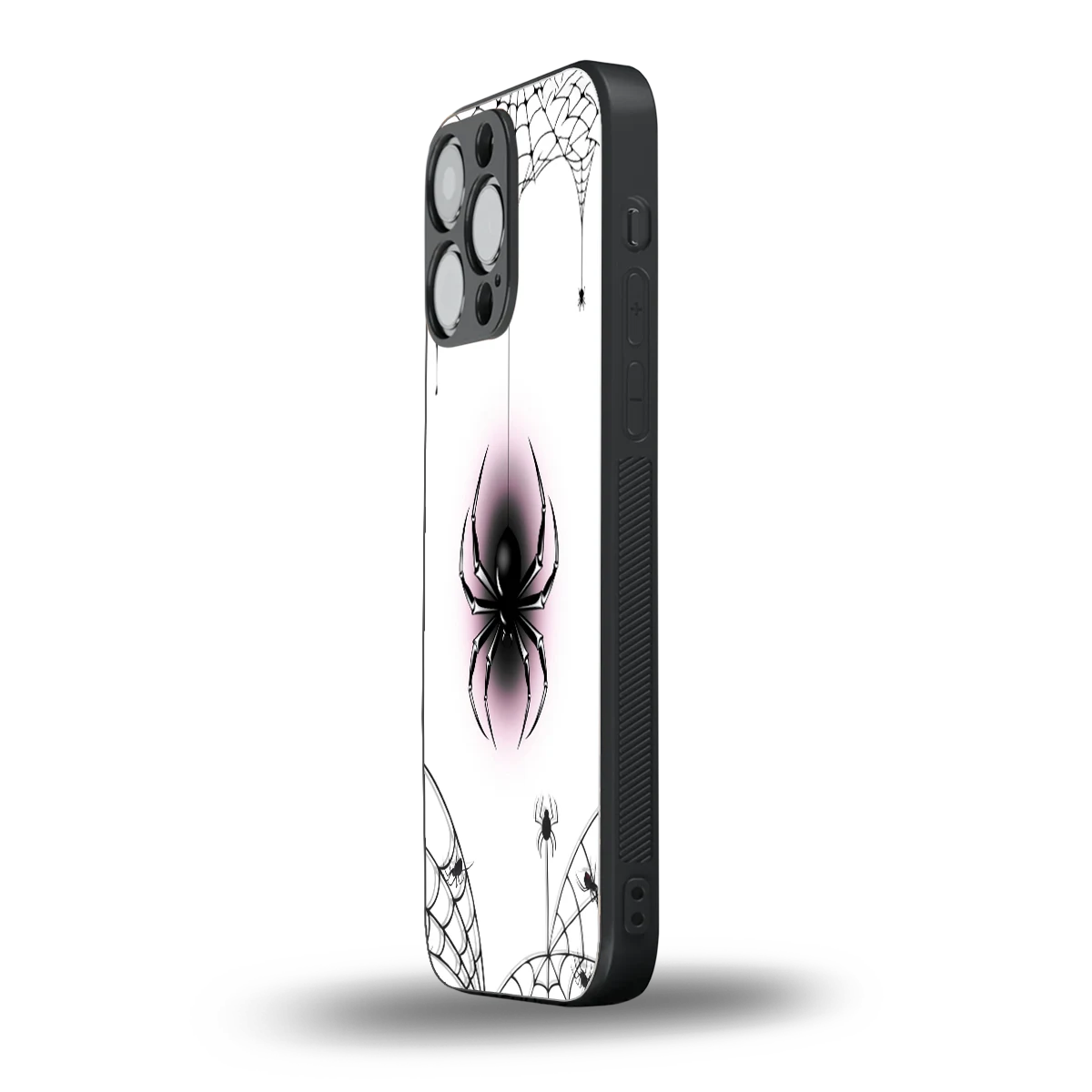 Webbed Wonder iphone 16 pro max mobile cover | shockproof glass phone case