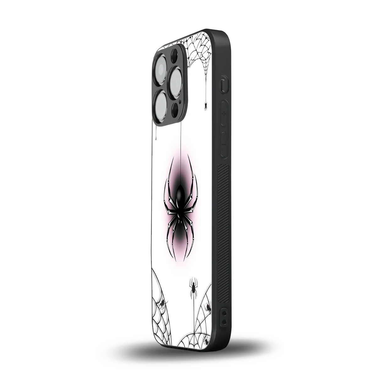 Webbed Wonder iphone 16 pro mobile cover | shockproof glass phone case