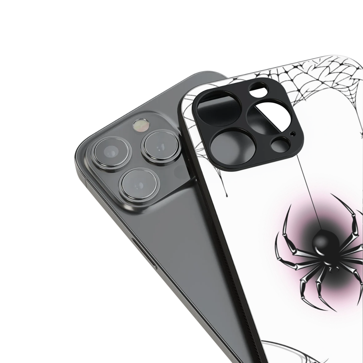 Webbed Wonder stylish phone case for iPhone 16 | glossy glass and slim fit