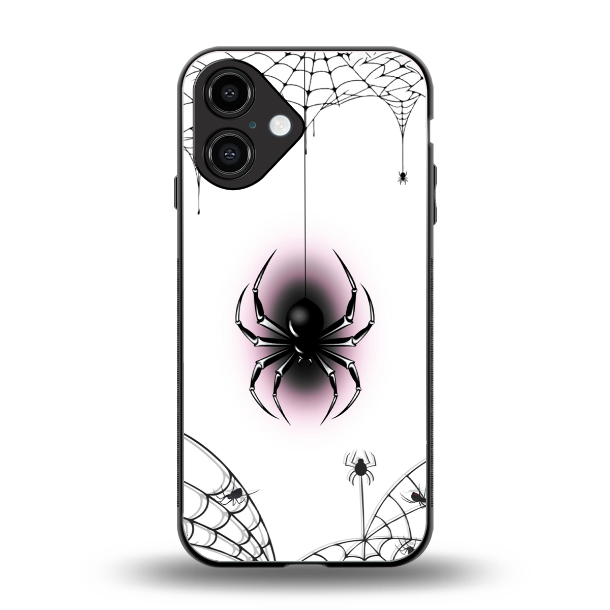 Webbed Wonder back phone cover | glass case for iphone 16