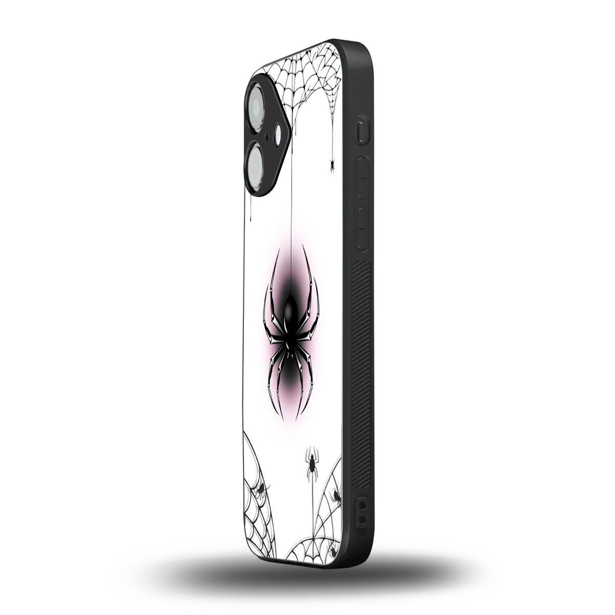 Webbed Wonder iPhone 16 mobile cover | shockproof glass phone case