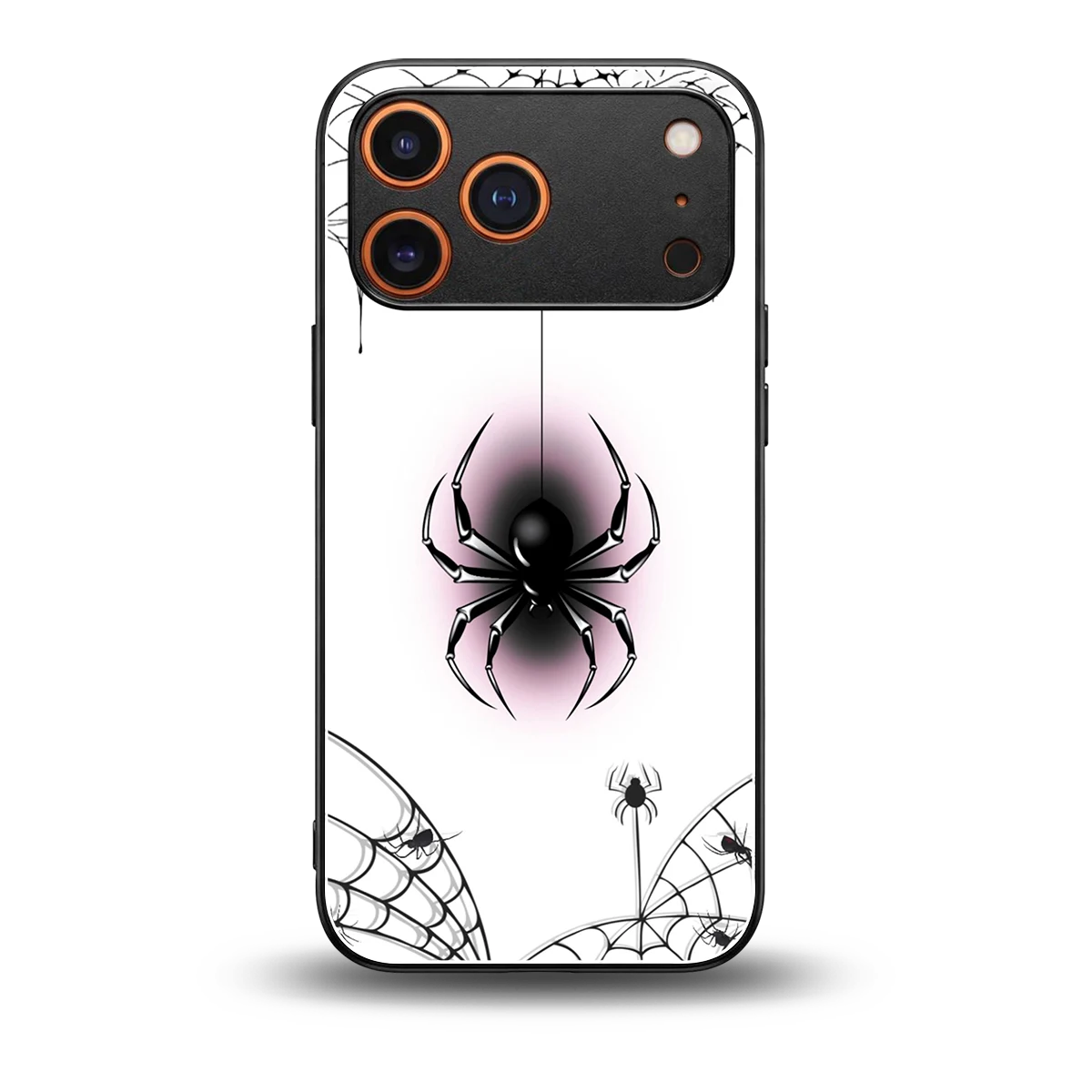 Webbed Wonder back phone cover | glass case for iphone 17 pro