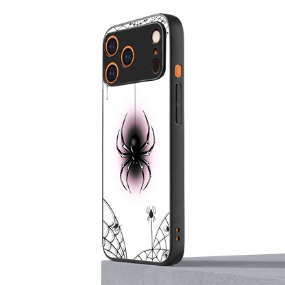 Webbed Wonder iphone 17 pro mobile cover | shockproof glass phone case