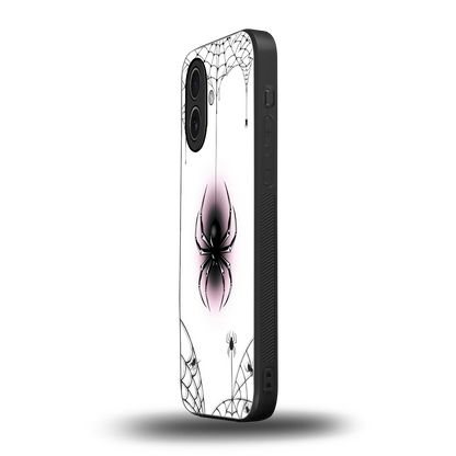 Webbed Wonder iphone 17 mobile cover | shockproof glass phone case