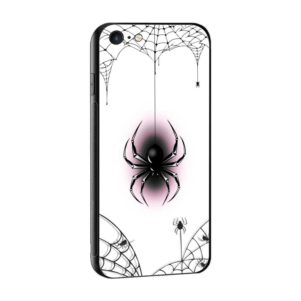 Webbed Wonder sleek iphone 6s cover with tempered glass back and TPU edges