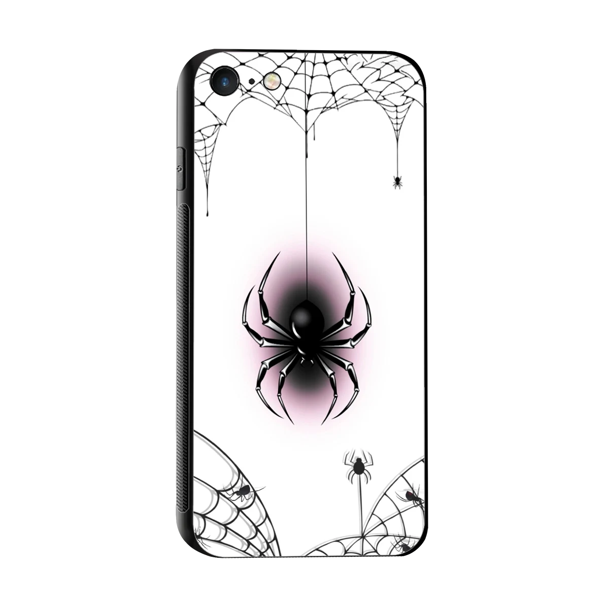 Webbed Wonder sleek iphone 7 cover with tempered glass back and TPU edges