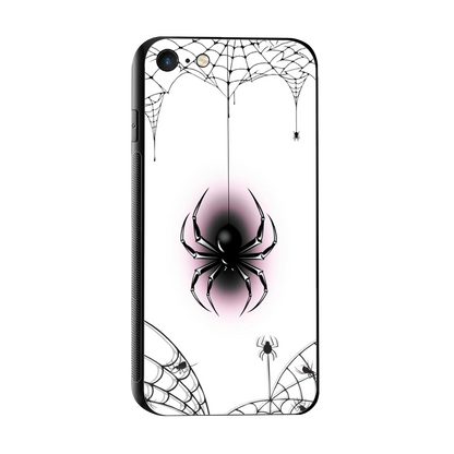Webbed Wonder sleek iphone 7 cover with tempered glass back and TPU edges