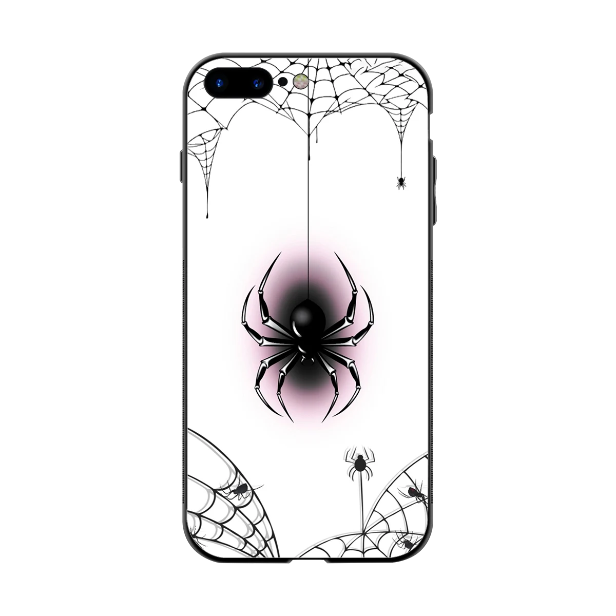 Webbed Wonder back phone cover | glass case for iphone 8 plus