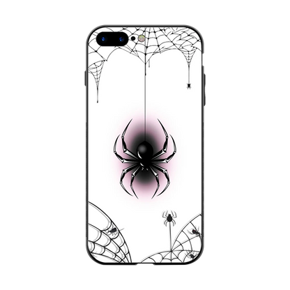 Webbed Wonder back phone cover | glass case for iphone 8 plus