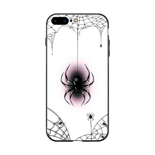 Webbed Wonder back phone cover | glass case for iphone 8 plus