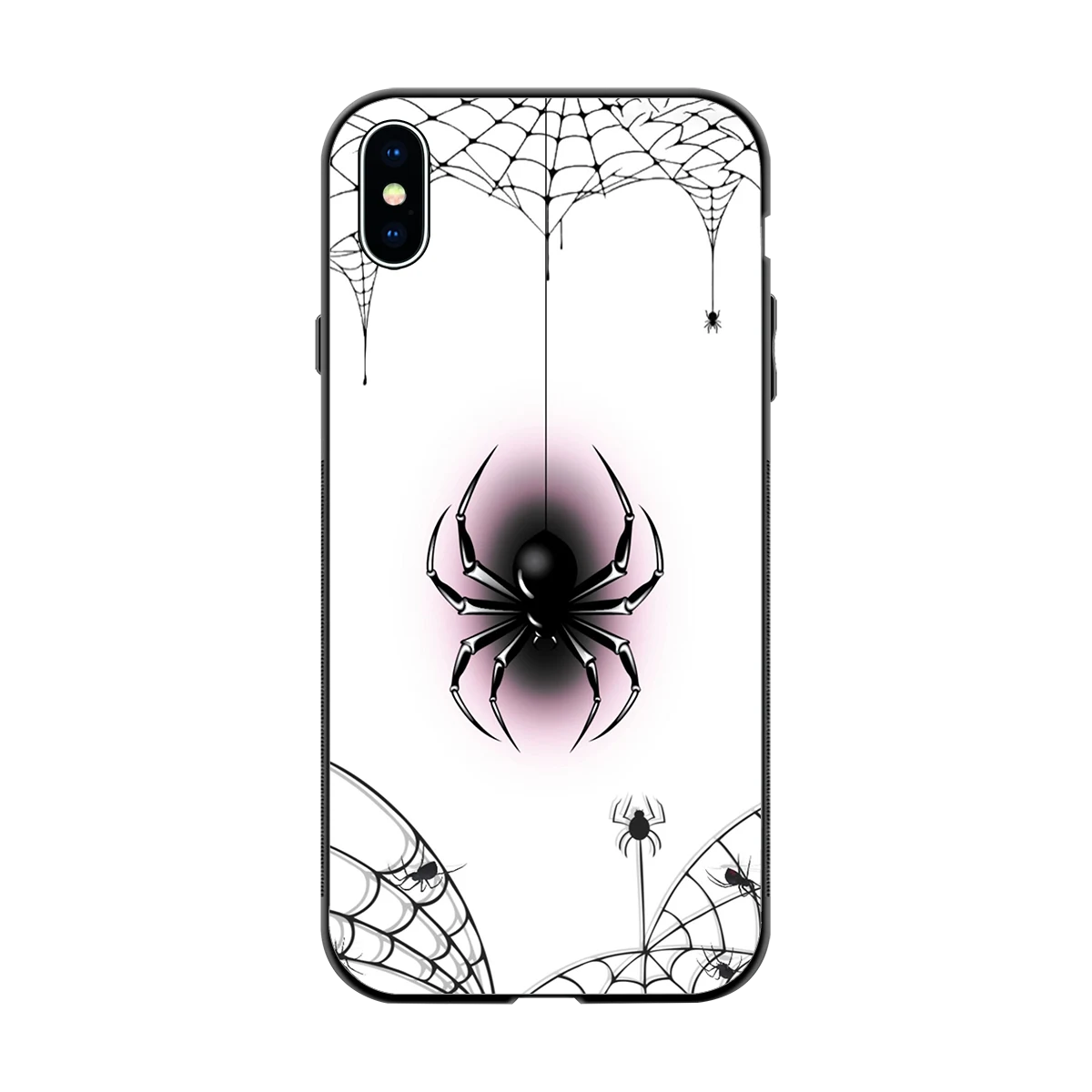 Webbed Wonder back phone cover | glass case for iphone xs max