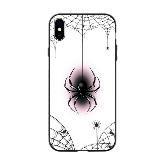 Webbed Wonder back phone cover | glass case for iphone xs max