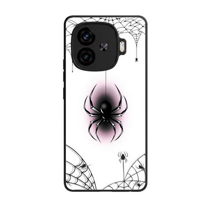 Webbed Wonder back phone cover | glass case for iqoo neo 10r 5g