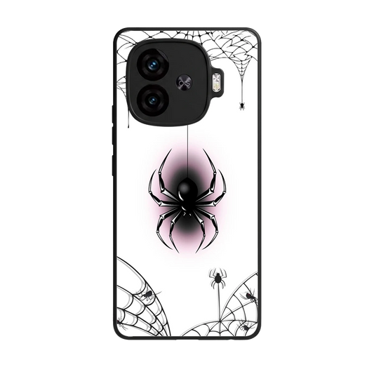 Webbed Wonder back phone cover | glass case for iqoo neo 10r 5g