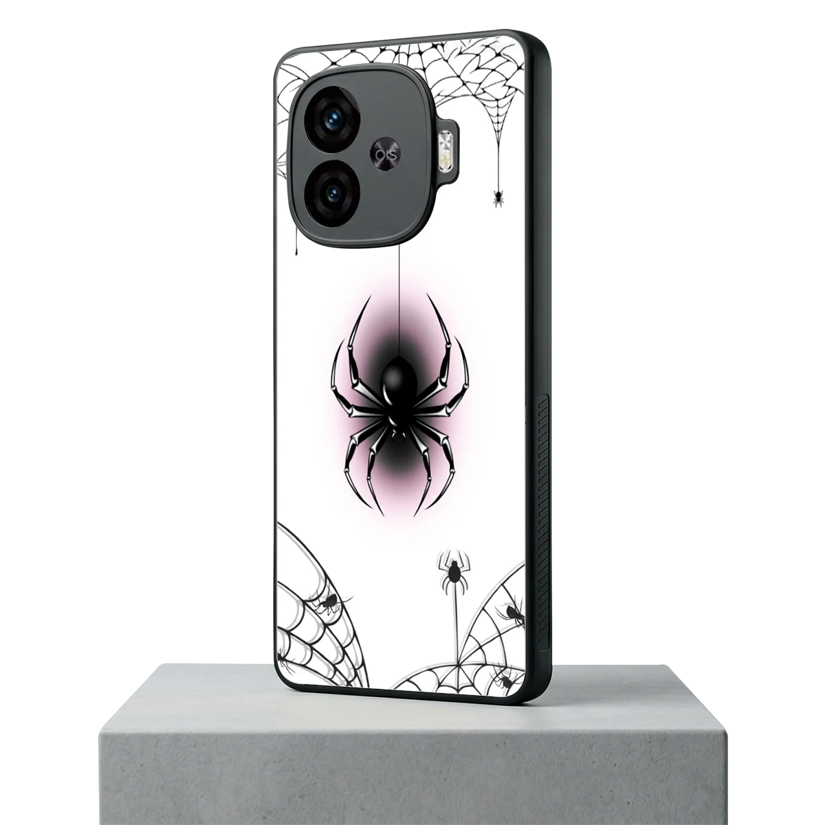 Webbed Wonder iqoo neo 10r 5g mobile cover | shockproof glass phone case
