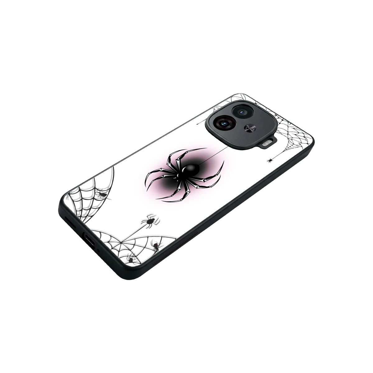 Webbed Wonder stylish phone case for iqoo neo 10r 5g | glossy glass and slim fit