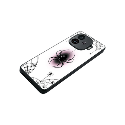 Webbed Wonder stylish phone case for iqoo neo 10r 5g | glossy glass and slim fit