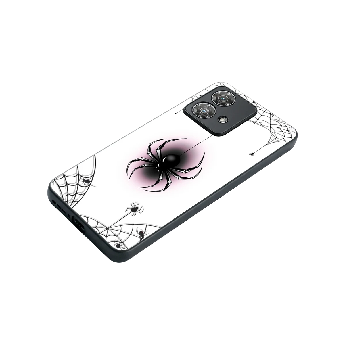 Webbed Wonder stylish phone case for motorola edge 40 neo 5g | glossy glass and slim fit