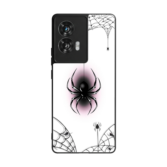 Webbed Wonder back phone cover | glass case for motorola edge 50 fusion