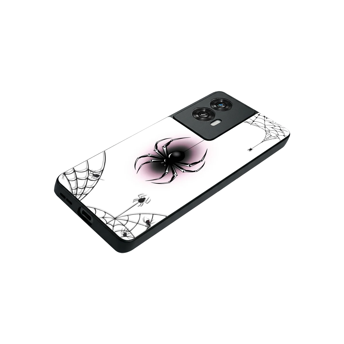 Webbed Wonder stylish phone case for motorola edge 50 fusion | glossy glass and slim fit