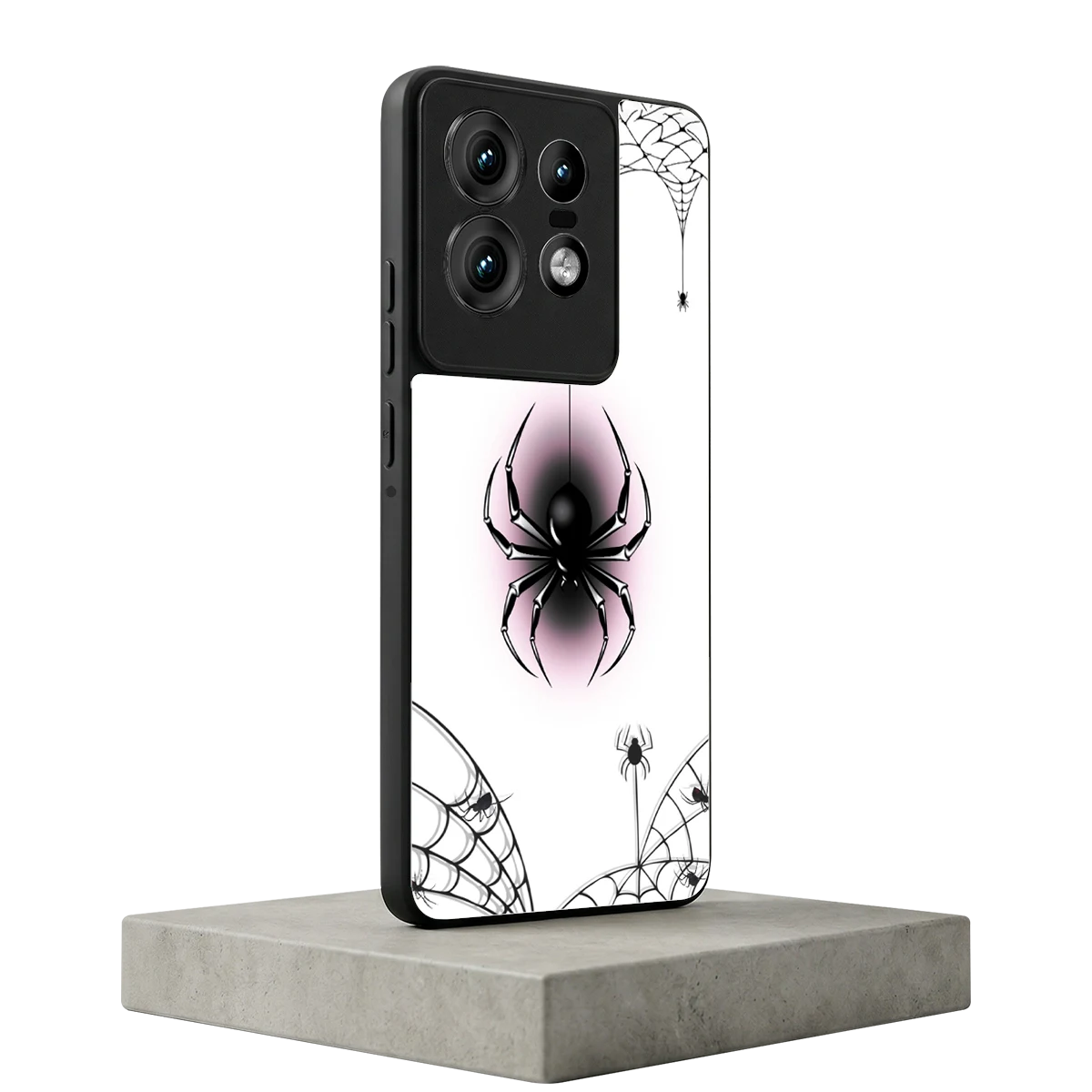 Webbed Wonder motorola edge 50 pro mobile cover | shockproof glass phone case