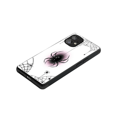 Webbed Wonder stylish phone case for nothing phone 1 | glossy glass and slim fit