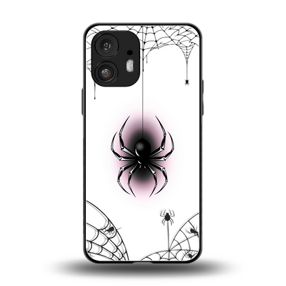 Webbed Wonder back phone cover | glass case for nothing phone 2