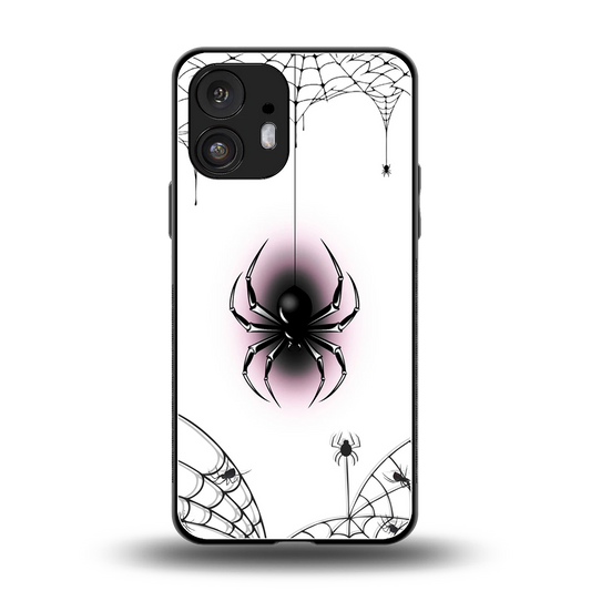 Webbed Wonder back phone cover | glass case for nothing phone 2