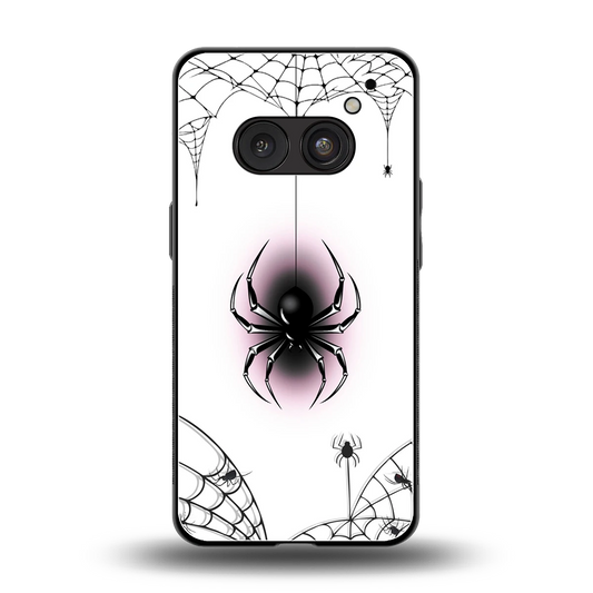 Webbed Wonder back phone cover | glass case for nothing phone 2a