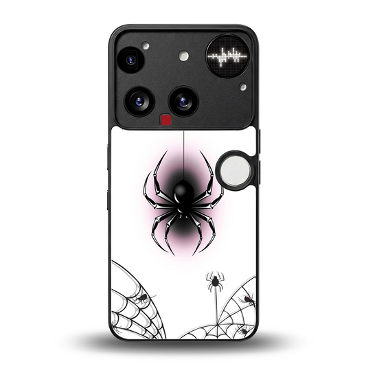 Webbed Wonder back phone cover | glass case for nothing phone 3