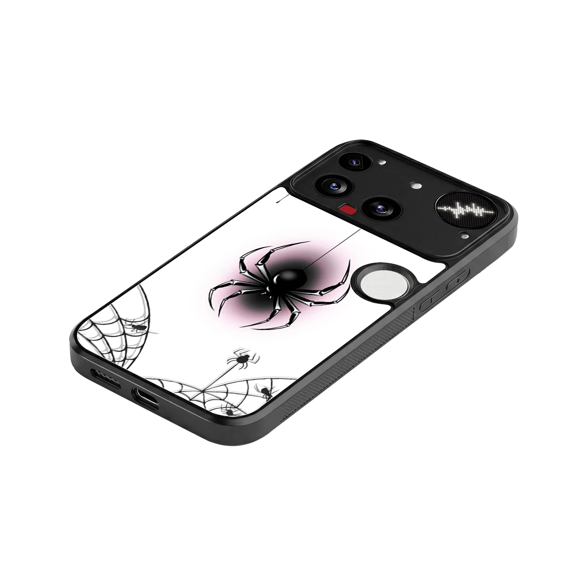 Webbed Wonder stylish phone case for nothing phone 3 | glossy glass and slim fit