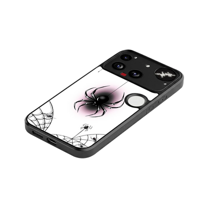 Webbed Wonder stylish phone case for nothing phone 3 | glossy glass and slim fit
