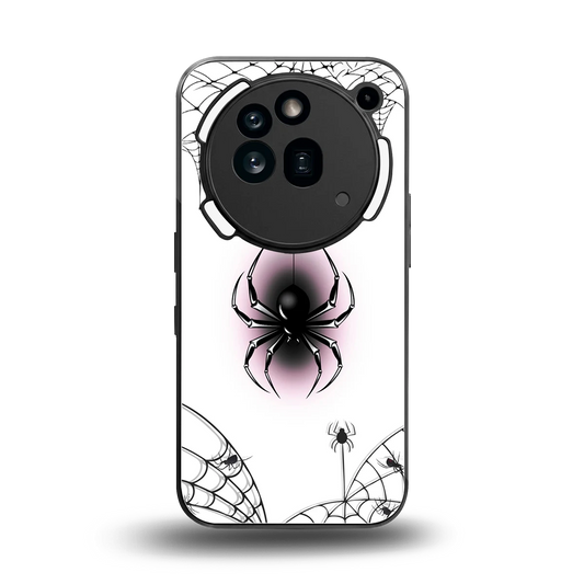 Webbed Wonder back phone cover | glass case for nothing phone 3a pro