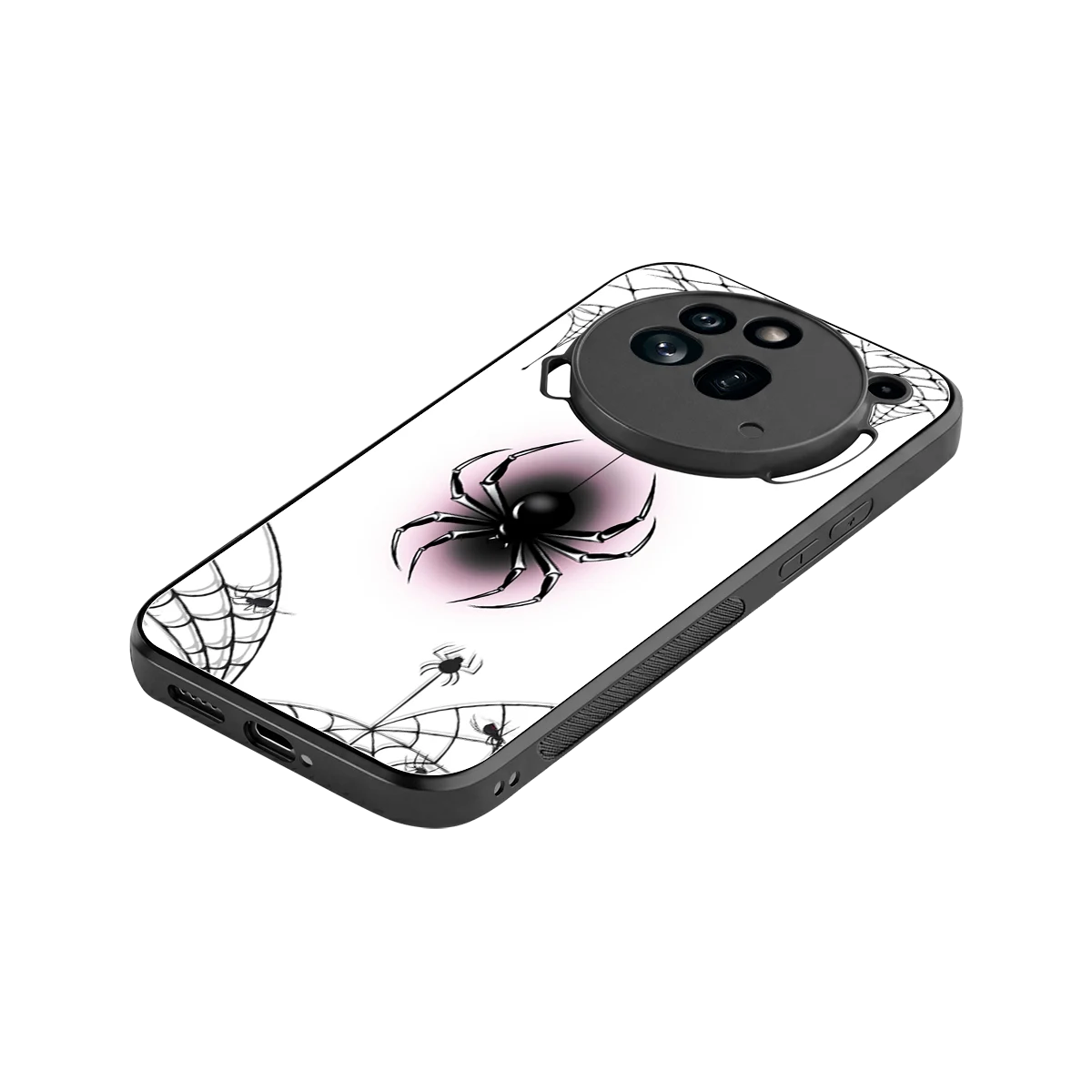 Webbed Wonder stylish phone case for nothing phone 3a pro | glossy glass and slim fit