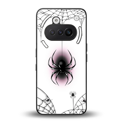 Webbed Wonder back phone cover | glass case for nothing phone 3a