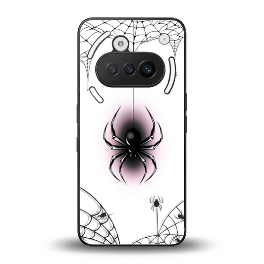 Webbed Wonder back phone cover | glass case for nothing phone 3a