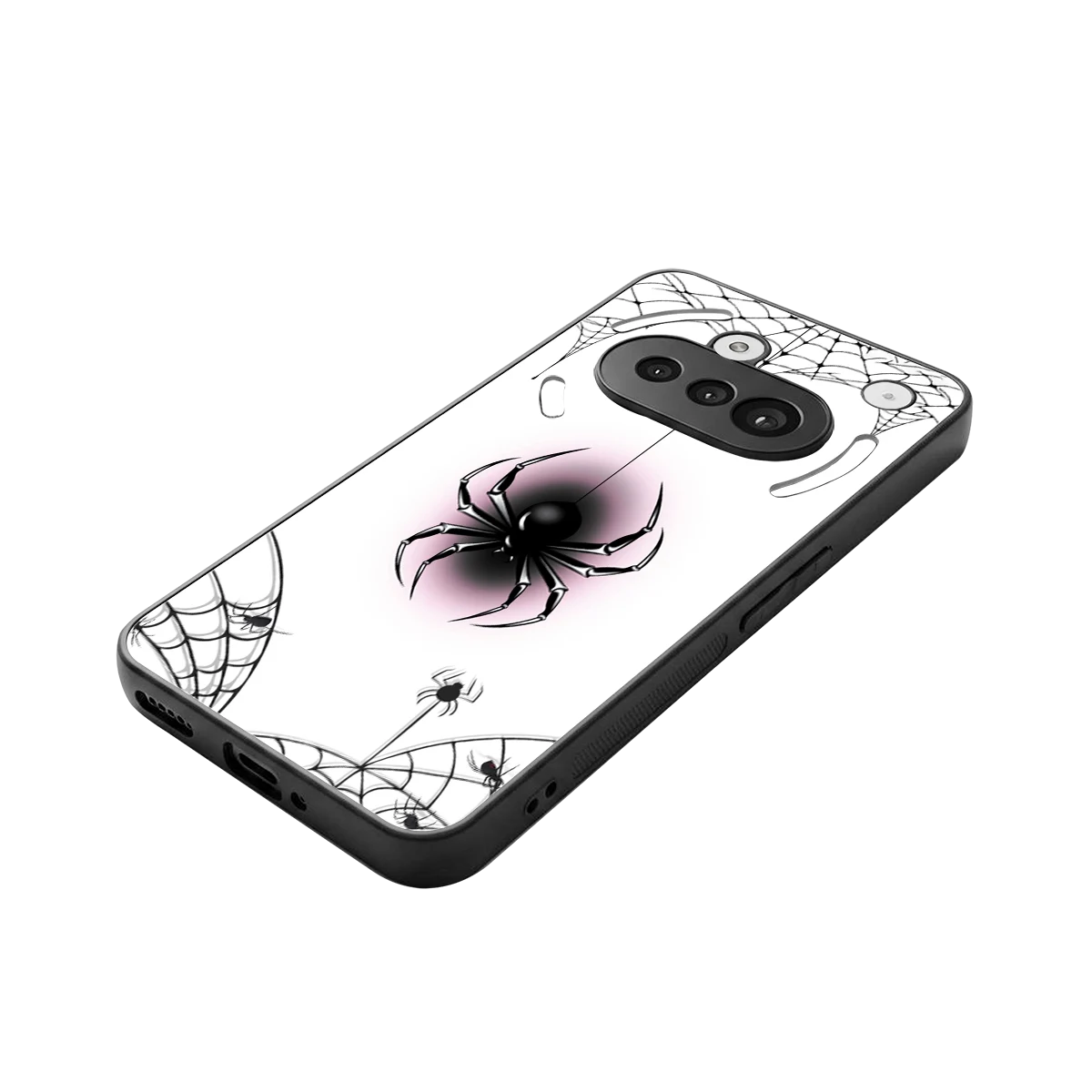Webbed Wonder stylish phone case for nothing phone 3a | glossy glass and slim fit