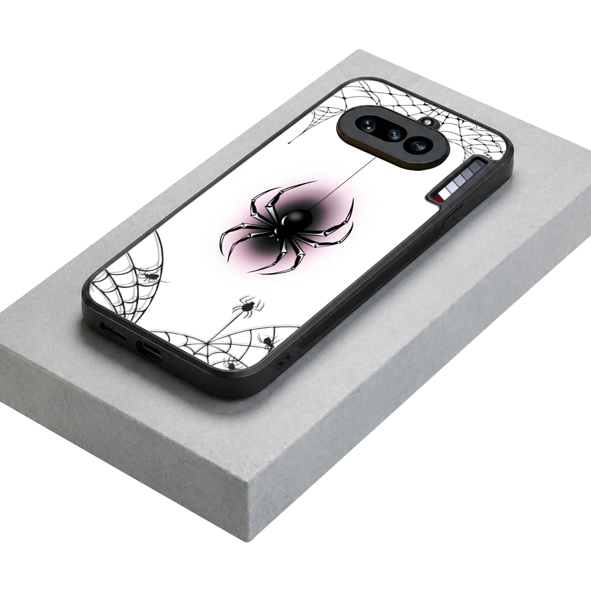 Webbed Wonder stylish phone case for nothing phone 4a | glossy glass and slim fit